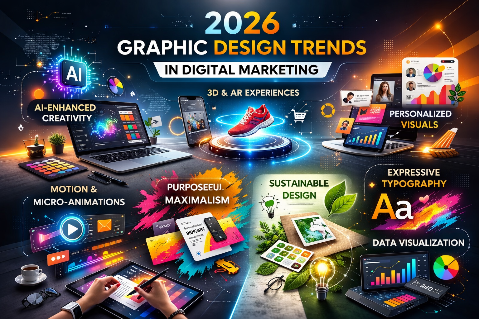 2026 Graphic Design Trends in Digital Marketing - sharafudheen